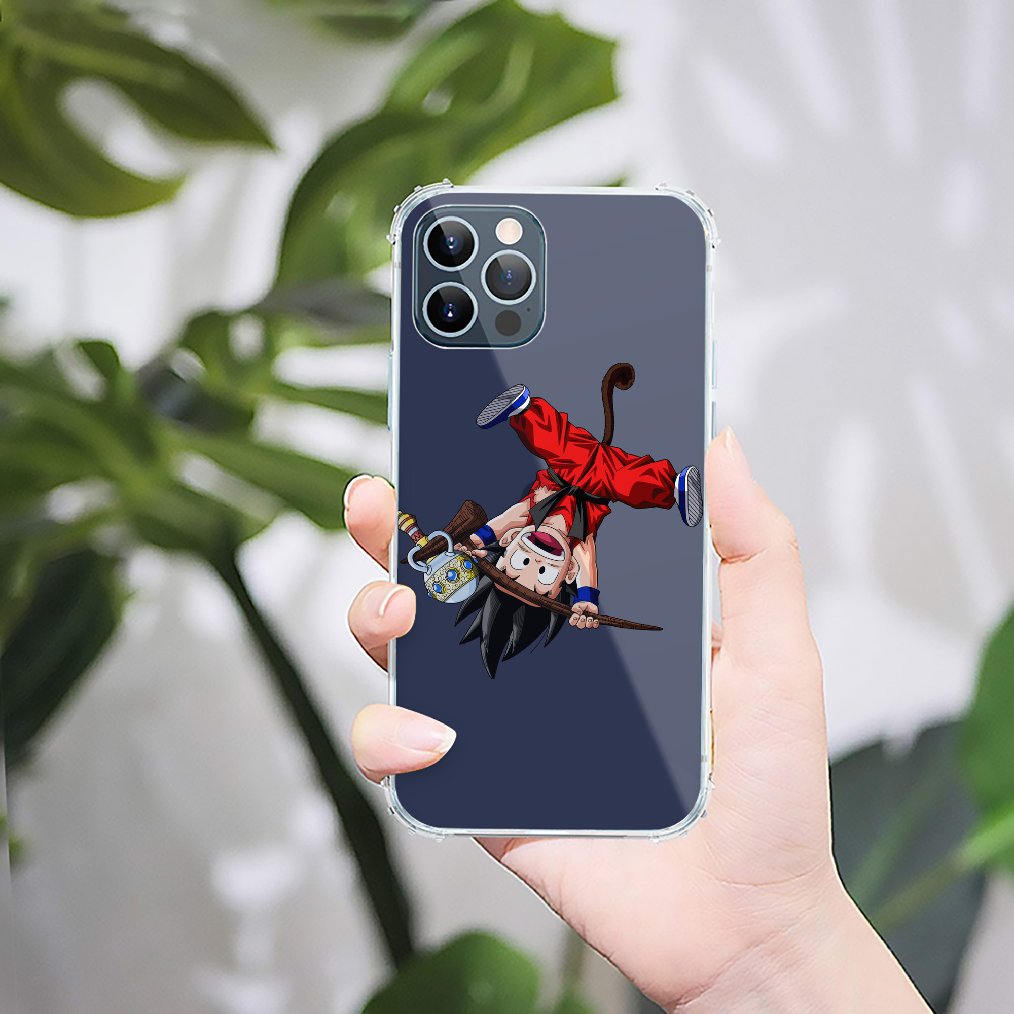 （画像用） ドラゴンボール 孫悟空（そん ごくう）Son Goku カカロット DRAGON BALL Kakarotto 【iPhone 12シリーズ対応】透明スマホケース（クリアソフトケース）